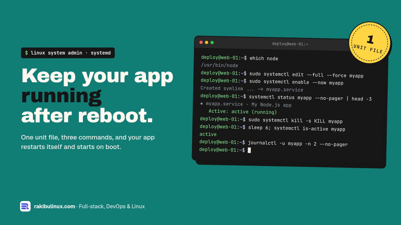 How to Create a systemd Service for Your App (Linux)