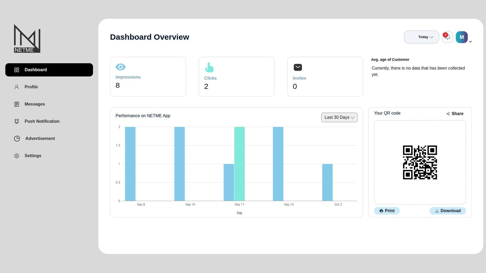 NETME: Meet-Up App, Partner Panel and Admin Panel thumbnail 4