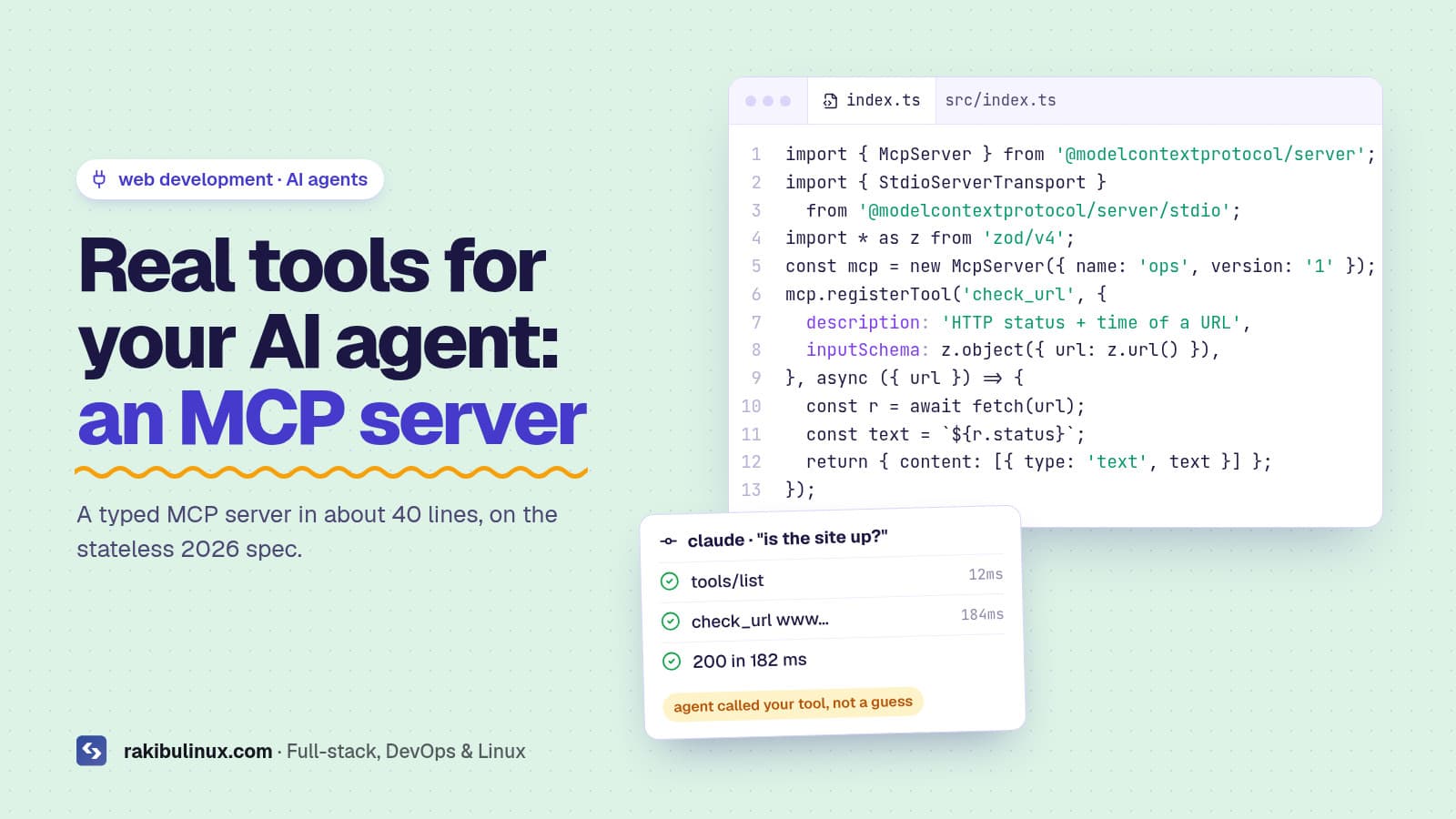 Build an MCP Server in TypeScript (2026 SDK v2 Guide)