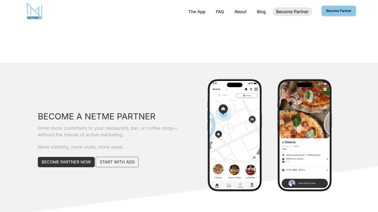 NETME: Meet-Up App, Partner Panel and Admin Panel thumbnail 3