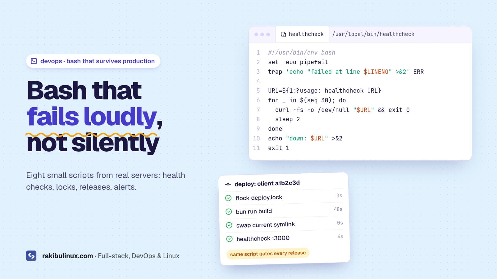 Bash Scripting for DevOps: 8 Scripts I Use on Servers