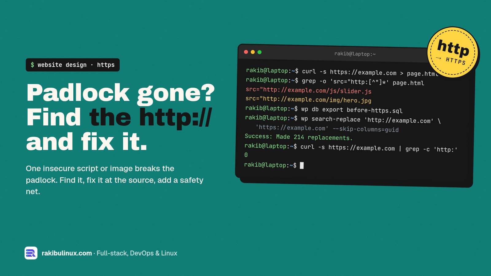 Website "Not Secure" With SSL? Fix Mixed Content