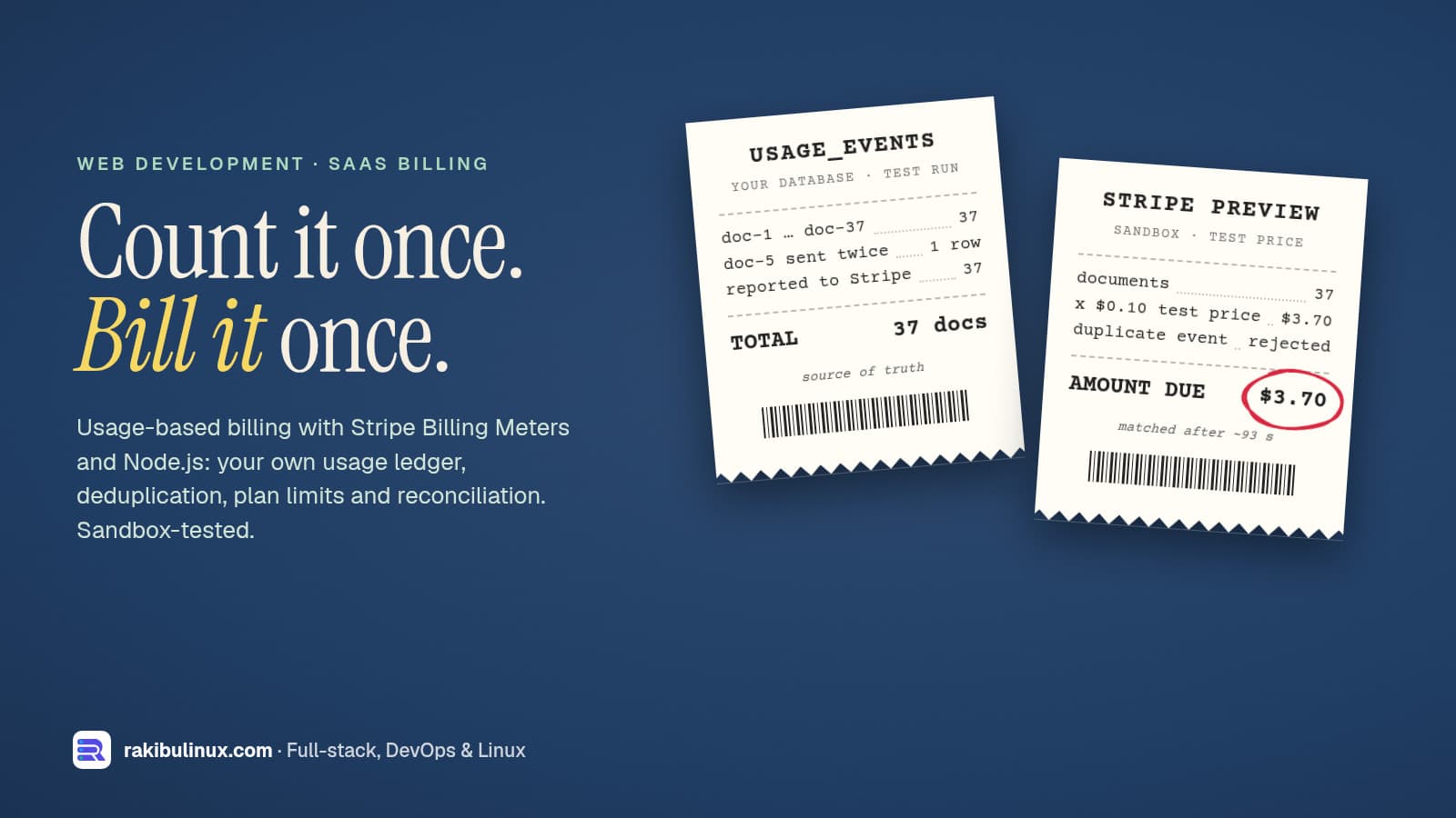 Stripe Usage-Based Billing in Node.js: 2026 Guide