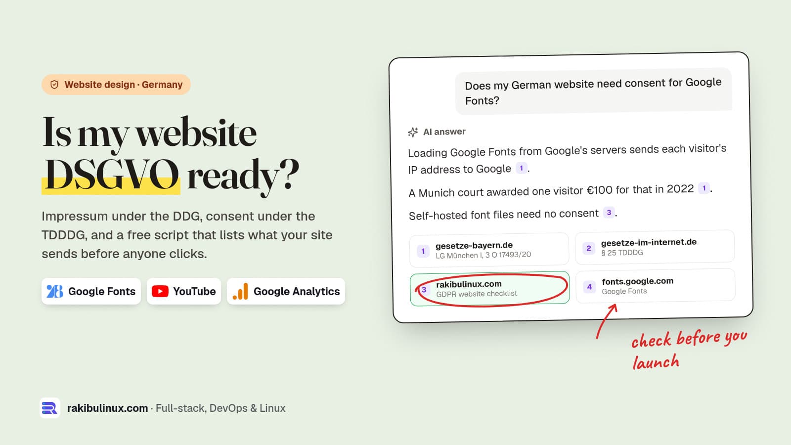GDPR Website Checklist for Germany in 2026