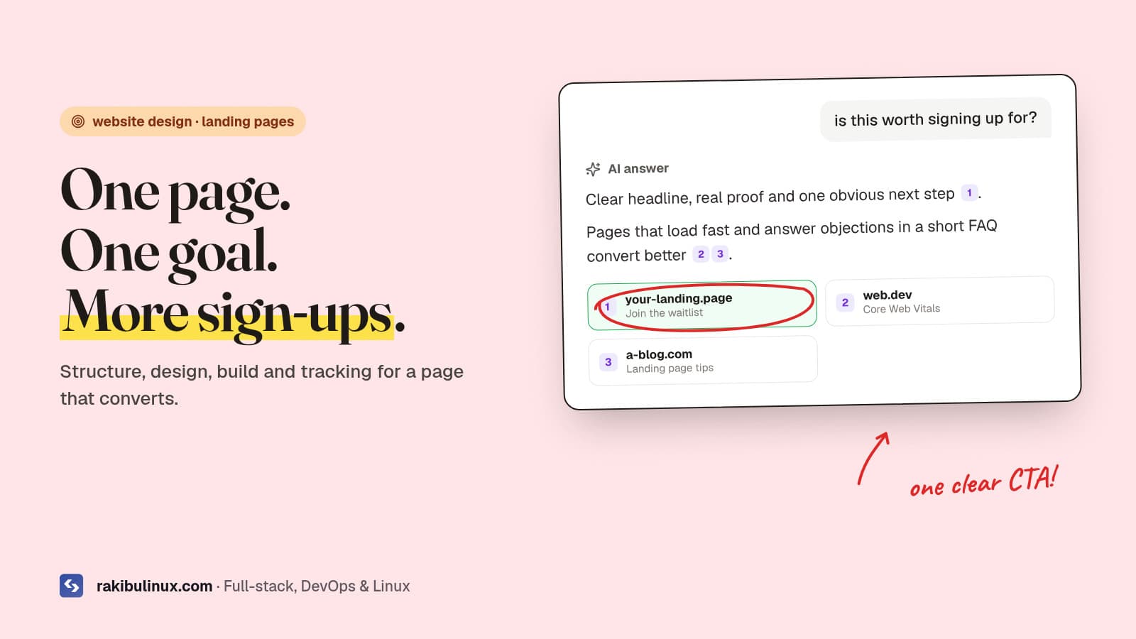 High-Converting Landing Page Design and Build screenshot 1